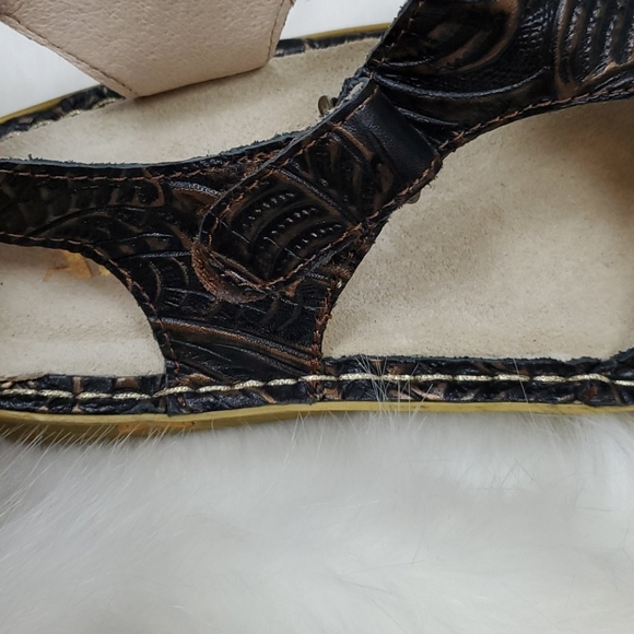 Alegria leather upper sandals velcro size 37 - Picture 3 of 10